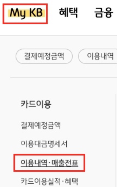 국민카드-이용내역-조회