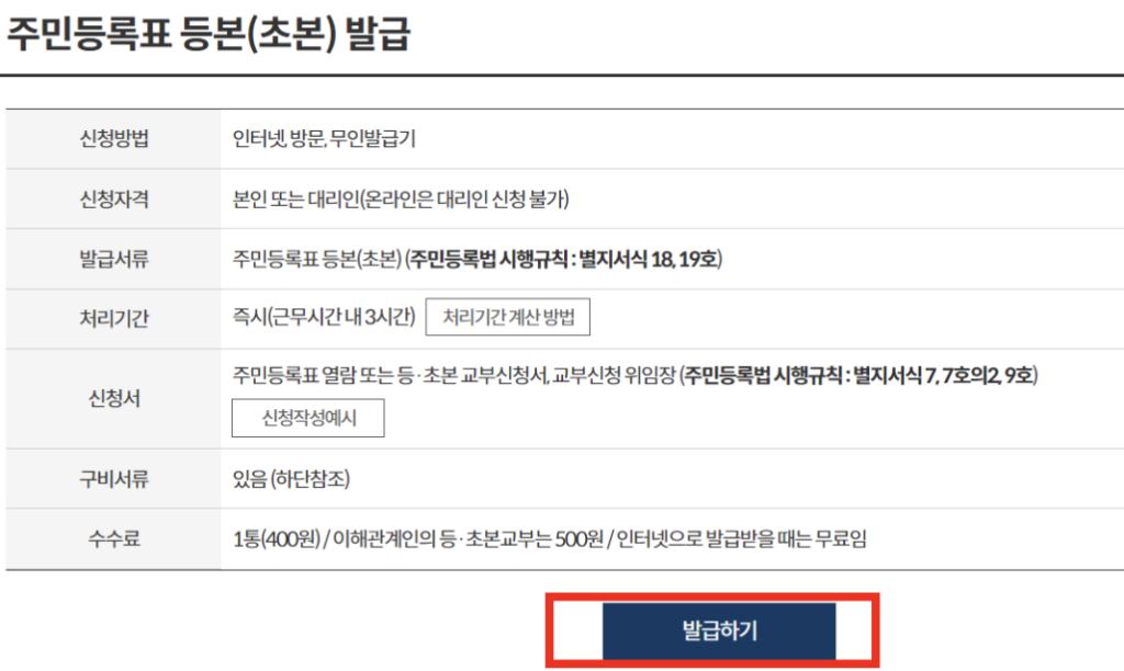 주민등록표-등본-초본-발급