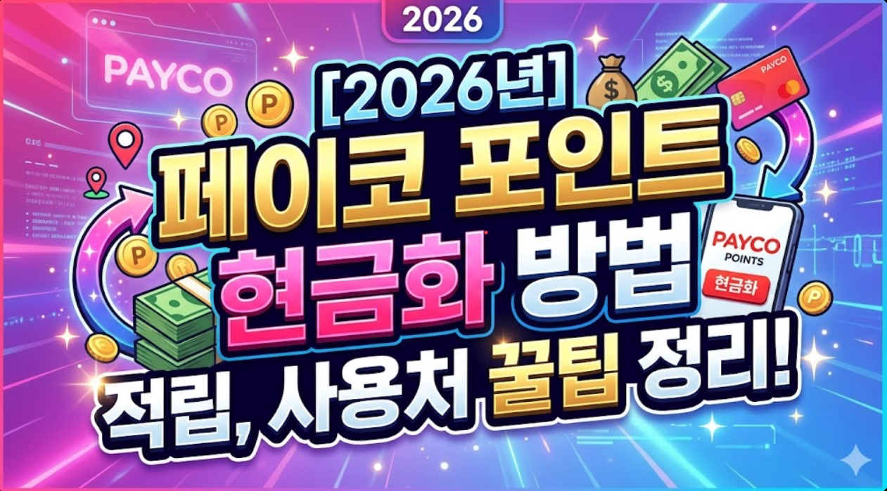 2026년 페이코 포인트 현금화 방법 (적립, 사용처)