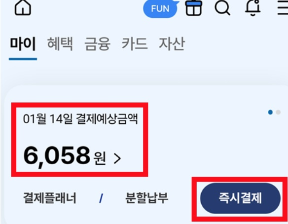 결제예상금액-확인