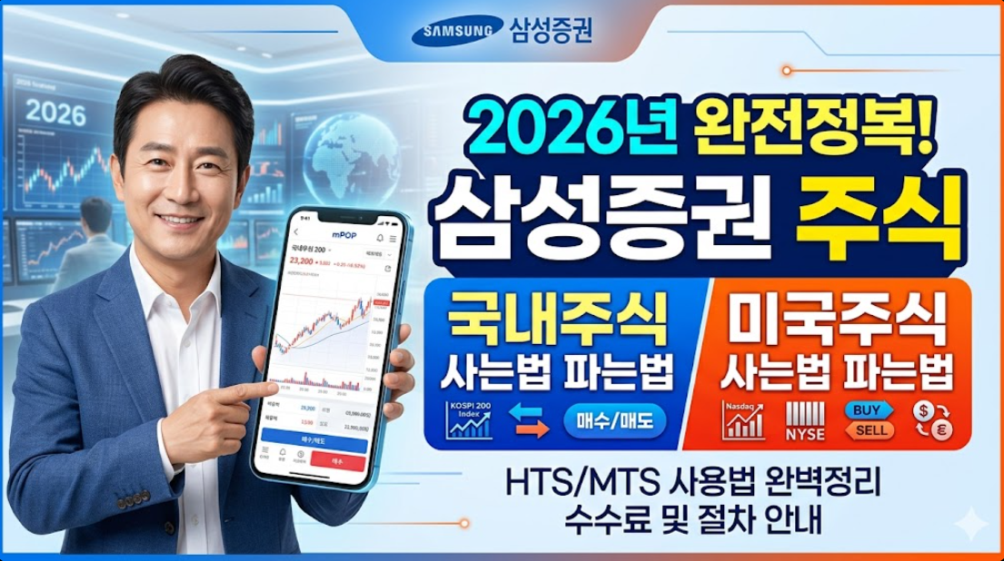 2026년 삼성증권 주식 사는법 파는법 정리(미국, 국내)