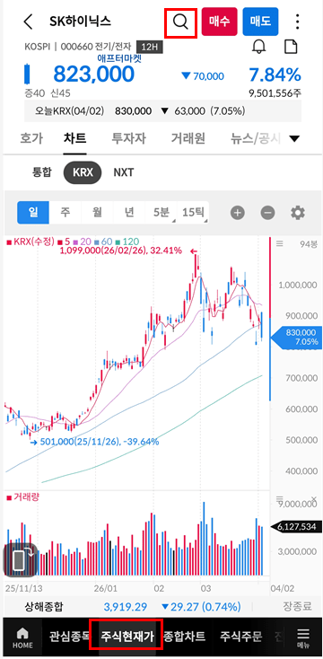 국내-주식현재가-돋보기